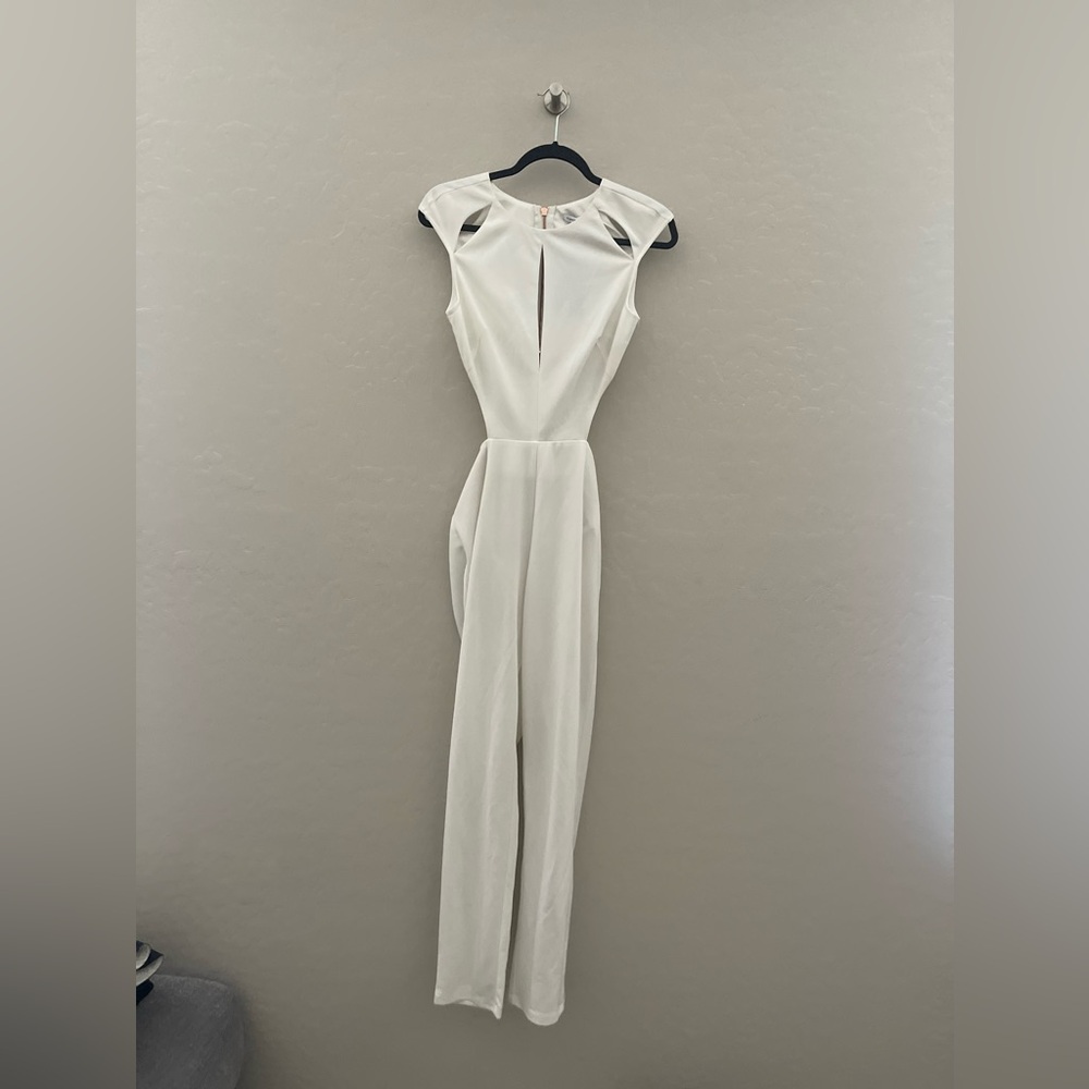 FASHION NOVA Elegant White Jumpsuit